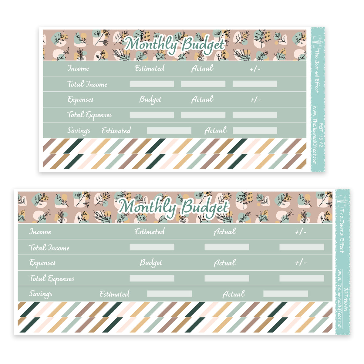 Boho Escape Abstract Art Washi Set