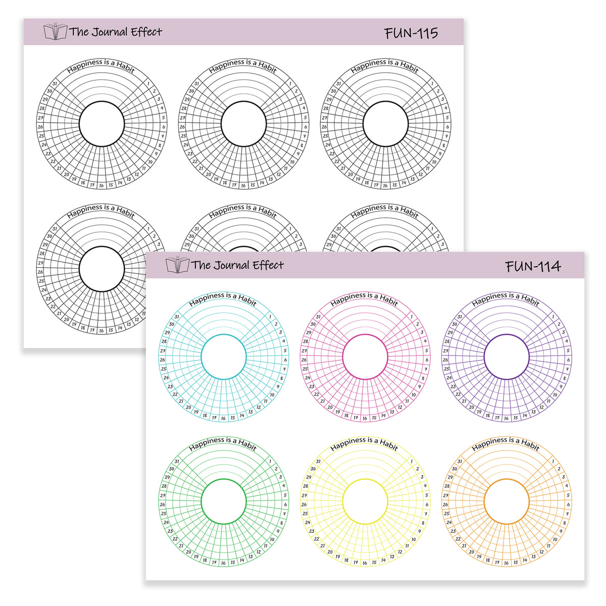 Weekly Habit Tracker Sticker – The Journal Effect