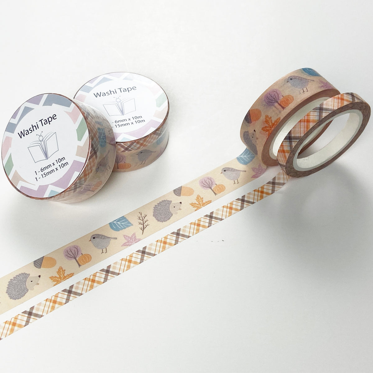 Hello Happy Mail Washi Tape, Neutral Colour Decorative Tape 