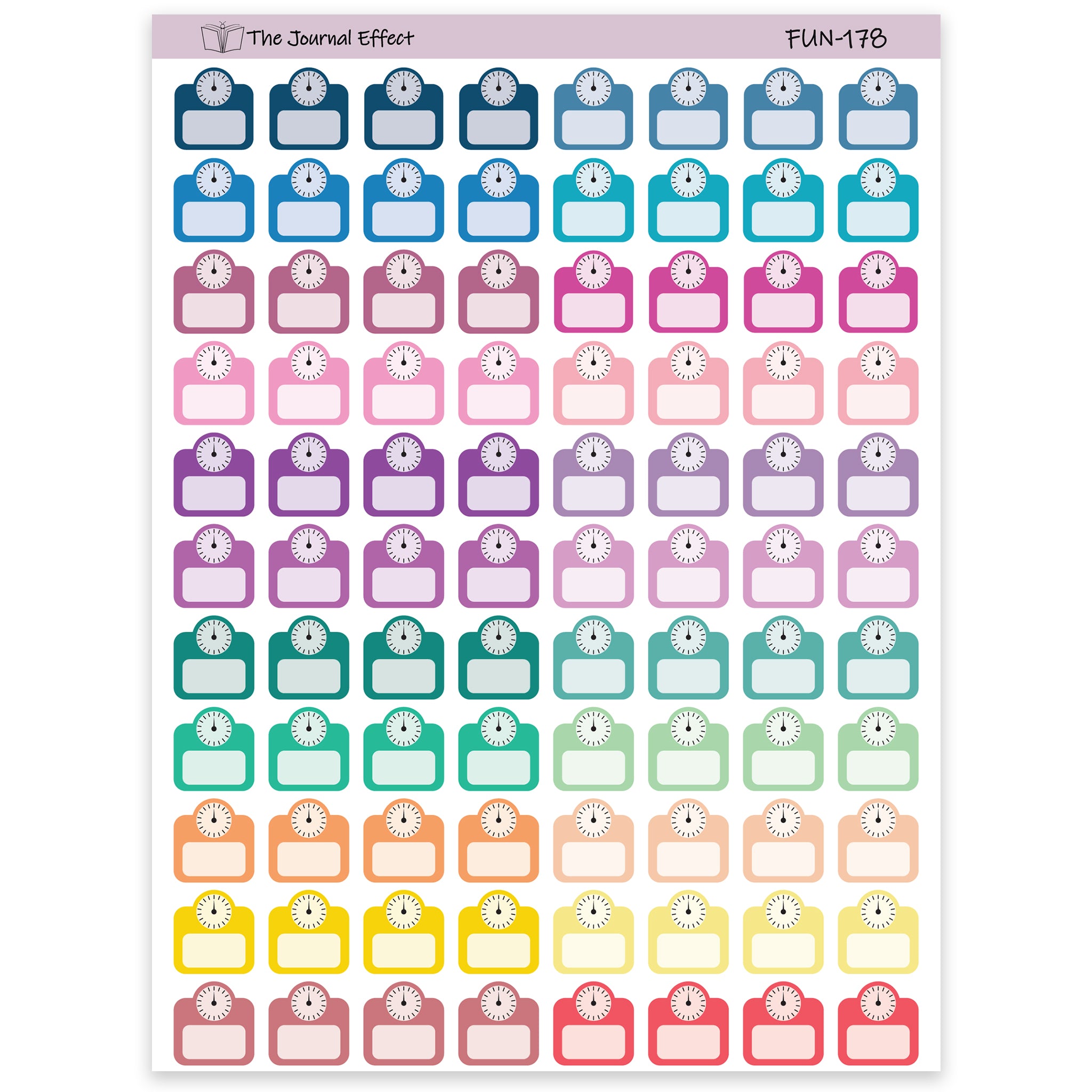 Scale Weight Tracing Labels – The Journal Effect